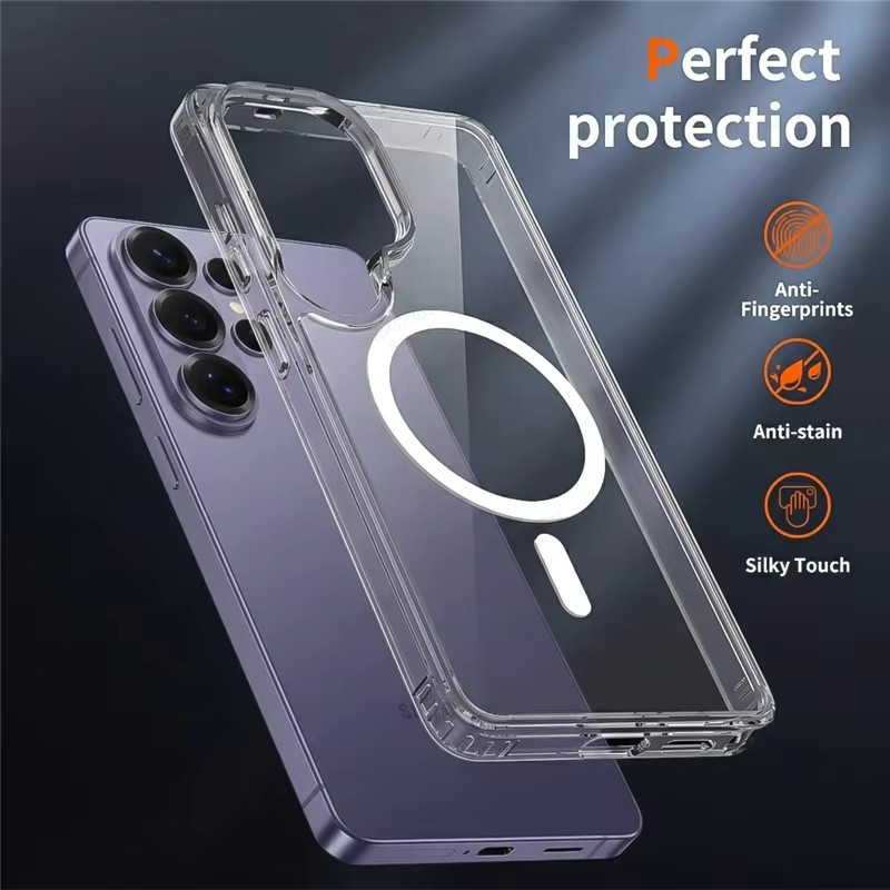 Transparente Acryl-Handyhülle mit MagSafe Kompatibilität für Samsung Galaxy S26 S25 S24 S23 S22 S21 Ultra Plus FE - Bild 3