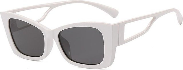 Mango Event Sonnenbrille Cat Eye, Kunststoff, Vollrand, Weiß, Damen - Bild 1