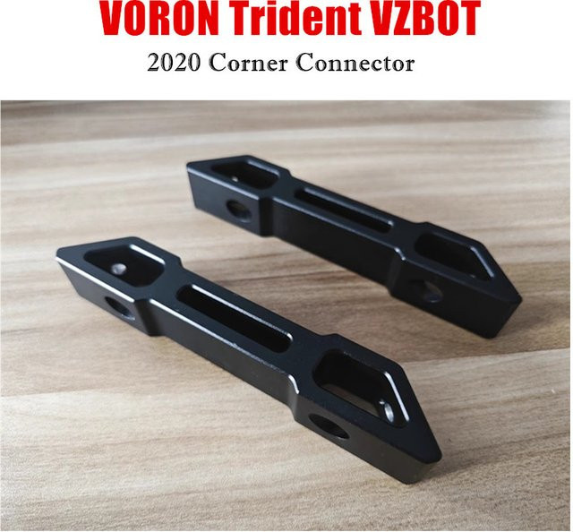 SEEJIE Eckverbinder für VORON Trident All Metal 2020 Aluminiumprofile aus CNC-gefertigtem Aluminium in Schwarz - Bild 1