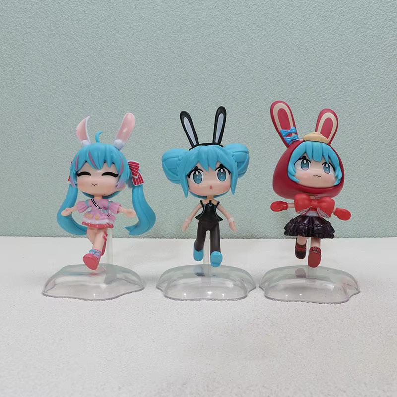 Bandai Hatsune Miku Anime-Mädchen, Actionfiguren, 6-teiliges Set - Bild 1