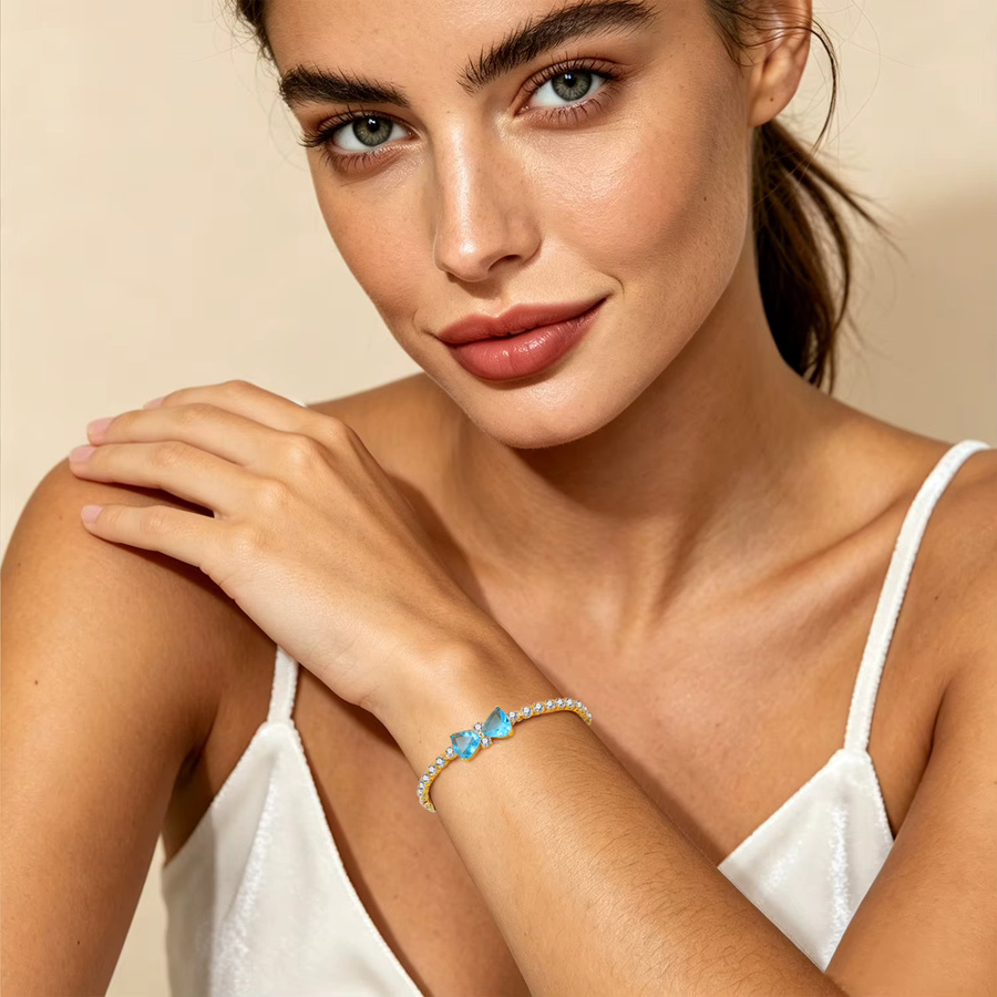 Orstarry Armband, 925 Silber, Gold, Damen - Bild 2