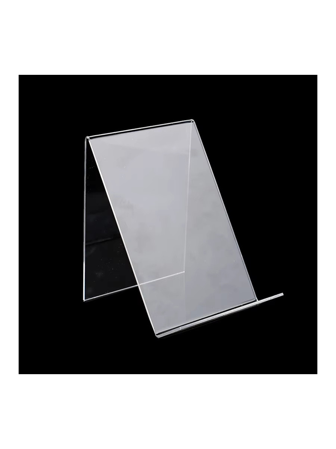 YA Acryl-Buchpräsentationsständer und Artikelhalter für Broschüren in Transparent - Bild 3