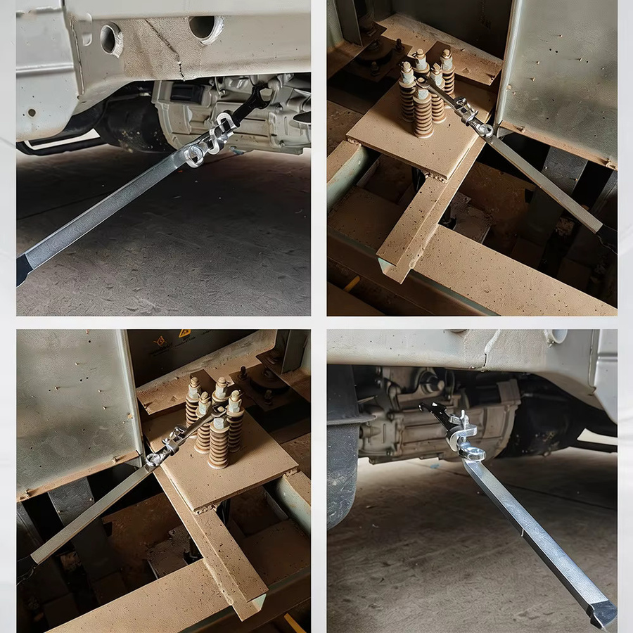 NIUXIANG Schraubenschlüssel-Verlängerungsstange in Silber, universeller Drehmomentverstärker für Auto- und LKW-Reifen, Länge: 50 cm - Bild 3