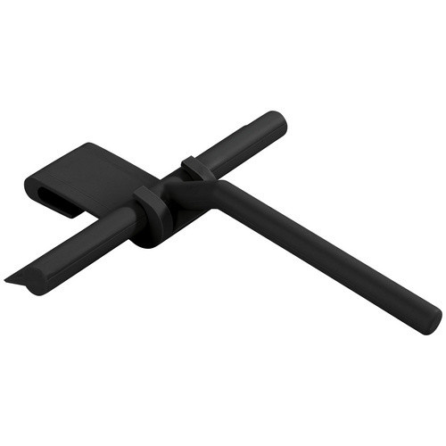 Wenko Badezimmerwischer Mola aus Silikon und Edelstahl in Schwarz B/T/H: 24,5 x 21 x 4 cm - Bild 3