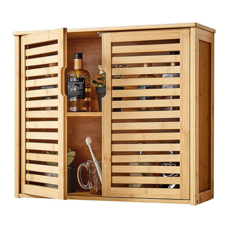 Buying Solutions MB Badezimmer-Wandschrank in Weiß mit 2 Türen und verstellbarem Einlegeboden zur Wandmontage - Bild 3