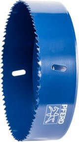 PFERD Bi-Metall Lochsäge Co8/M42 in Blau mit Ø 177 mm und einer Schnitttiefe von 3,1 cm für Stahl, Edelstahl, Blech und Holz - Bild 1