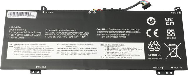 Lenovo Laptop-Akku L17C4PB0 in Schwarz für Xiaoxin Air 14ARR 15ARR Ideapad 530S 14IKB 15IKB Yoga 530 Flex 6 L17M4PB0 L17C4PB2 - Bild 1