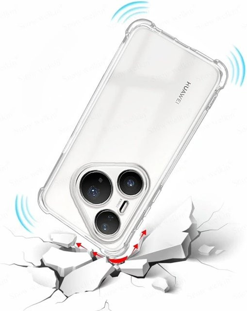 Transparente TPU Schutzhülle mit Anti-Fall-Schutz für Huawei Pura 80 Ultra, Pura 80 Pro und Pura 80 - Bild 1
