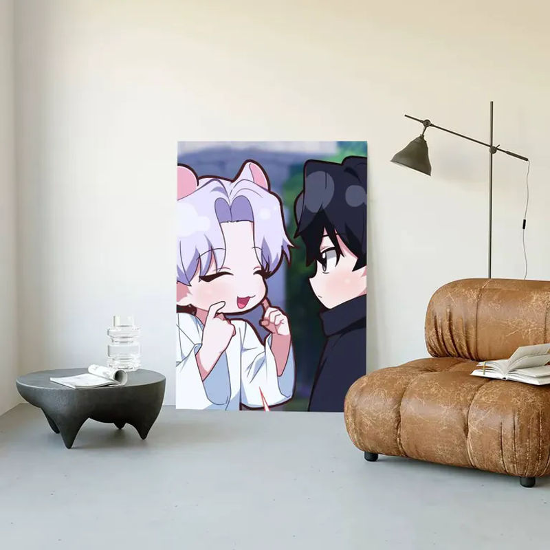 Moetch Anime BLV-Virtual Strangers Poster Aufkleber, wasserfester Wandkunstdruck für Wohnzimmer und Schlafzimmer, mehrfarbig - Bild 5
