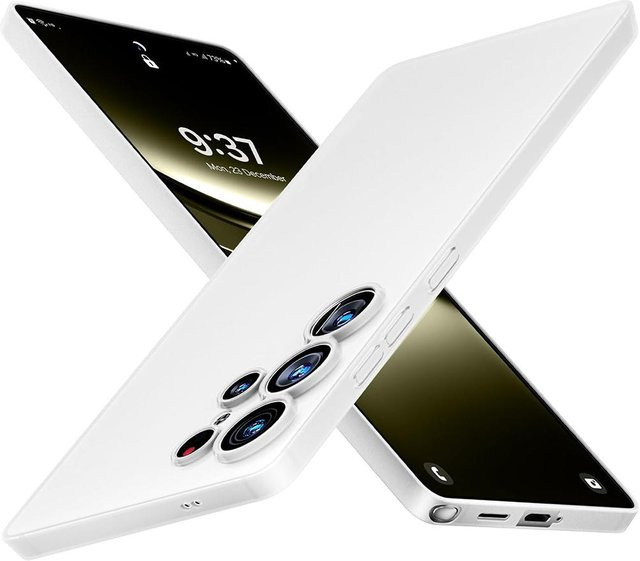 Ultradünne matte Hardcover-Schutzhülle für Samsung Galaxy S25 S24 Ultra Plus S25+ in Weiß Transparent Gefrostet 0,3 mm - Bild 1
