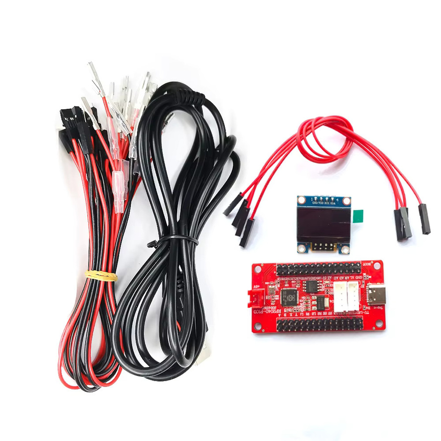 Raspberry Pi Pico USB Encoder Board für PC und PS4 zur DIY Arcade Gaming Steuerung von Sanwa Joysticks und Hitbox Controllern in Rot - Bild 5