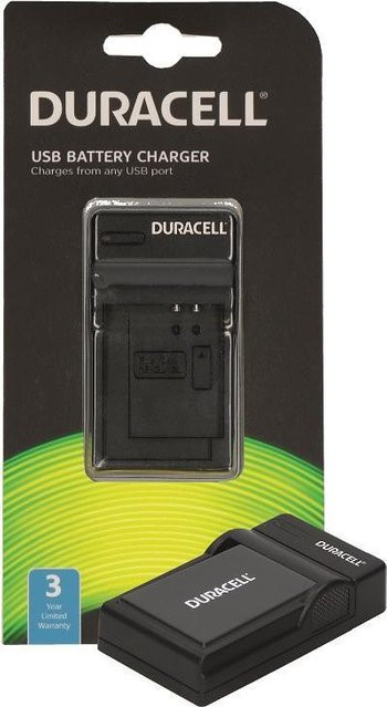 Duracell DRN5925 USB Ladegerät für Batterien in Schwarz mit USB-A und USB-C Anschlüssen - Bild 1