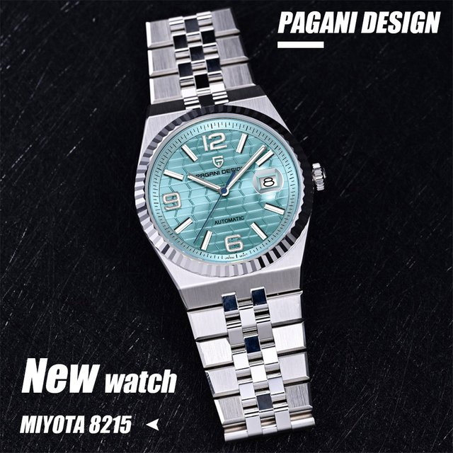 PAGANI DESIGN Armbanduhr Automatik, Edelstahl, Schwarz, Herren - Bild 1