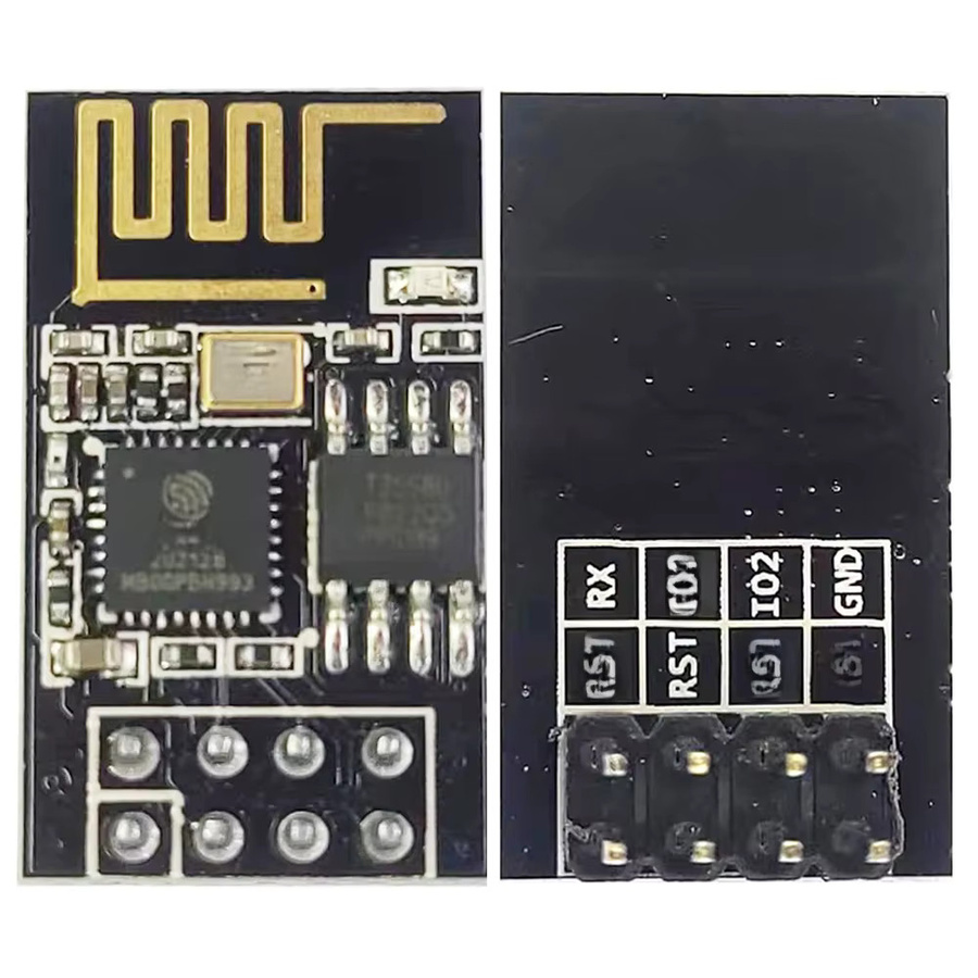 ESP-01S WiFi-Modul ESP8266 Entwicklungsboard mit geringem Stromverbrauch in Schwarz - Bild 4