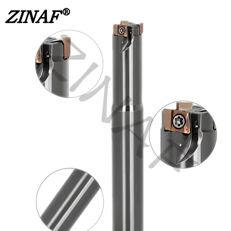 4N Doppelseitiger Fast-Feed-Fräser 4NKT 040204 aus Wolframcarbid in Silber, Durchmesser: 7-17 mm - Bild 2