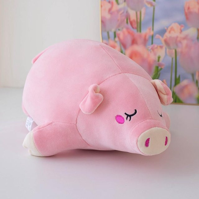 Yiran toy Liegendes Schweinchen, Plüschtier, 45cm, ab 14 Jahren - Bild 1