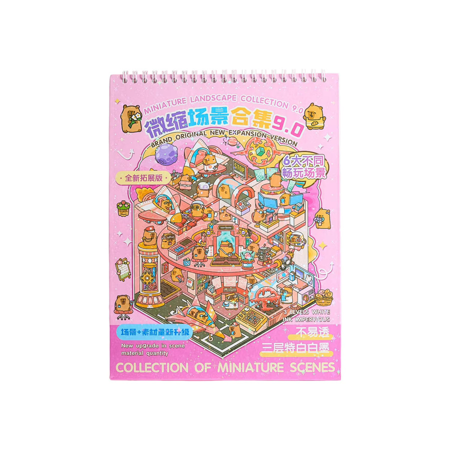 20 Stück Happy Town 9.0 3D-Szenen Aufkleber aus PET für Miniatur-Dioramen und Scrapbook in Mehrfarbig von CBTstationery - Bild 2