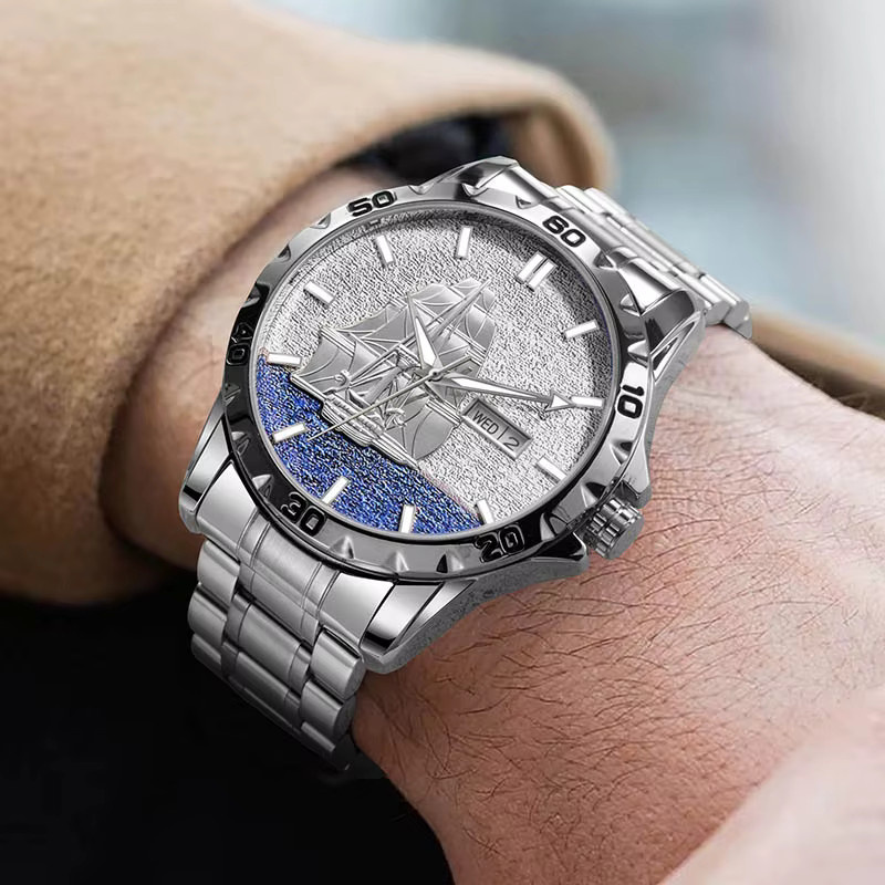 GLENAW Armbanduhr Automatik, Edelstahl, Silber, Unisex - Bild 2
