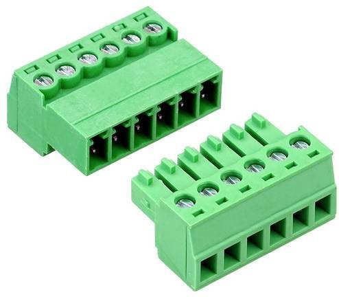 Donau Elektronik HNS381-06 Steckverbinder Polzahl 6 Grün aus PA66 und Messing für Leiterquerschnitt 0,08mm² bis 1,5mm² - Bild 1