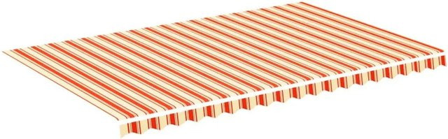 vidaXL Markisenbespannung aus Polyester in Gelb und Orange, B/H: 500 x 300 cm - Bild 1