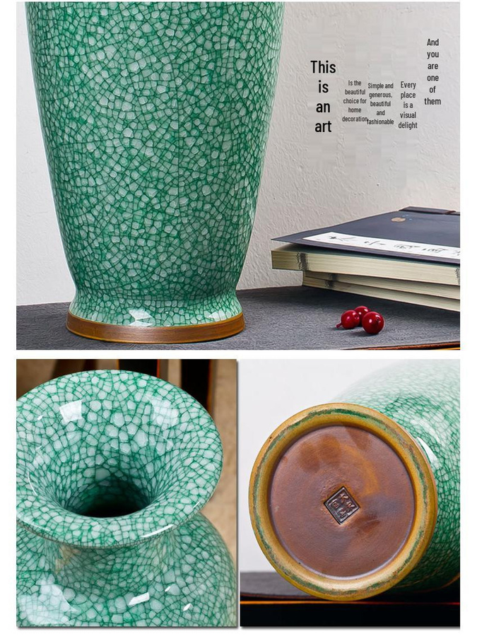 Antike Jun-Porzellanvase als moderne chinesische Bodendekoration für dein Wohnzimmer - Bild 6