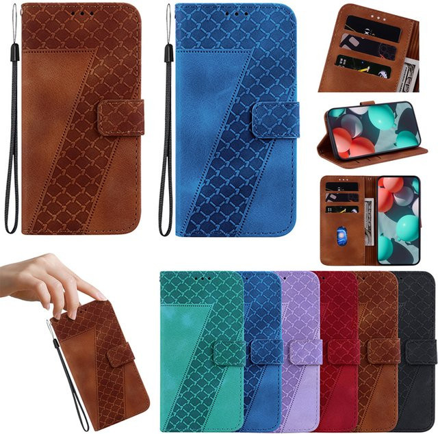 Leder Schutzhülle Stand Flip Wallet Case für Motorola Moto Edge Serie in Schwarz und Grün - Bild 1