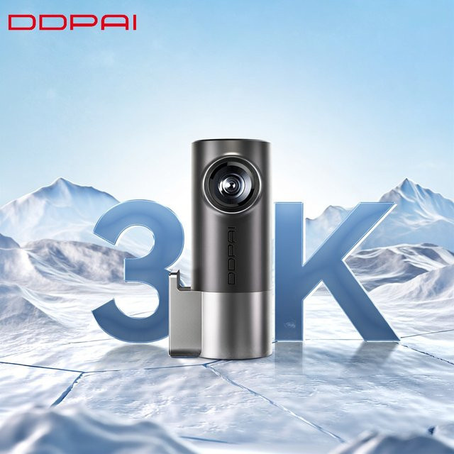 DDPAI MINIPro 3K Dashcam mit intelligenter Sprachsteuerung, 24-Stunden-Parkmodus und Nachtsicht, Schwarz - Bild 1