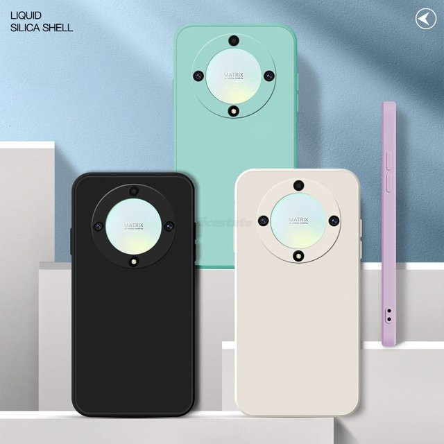 Honor Handyhülle aus Flüssigsilikon Soft Cover für Honor Magic 5 Lite und Honor X9b in Blau - Bild 1
