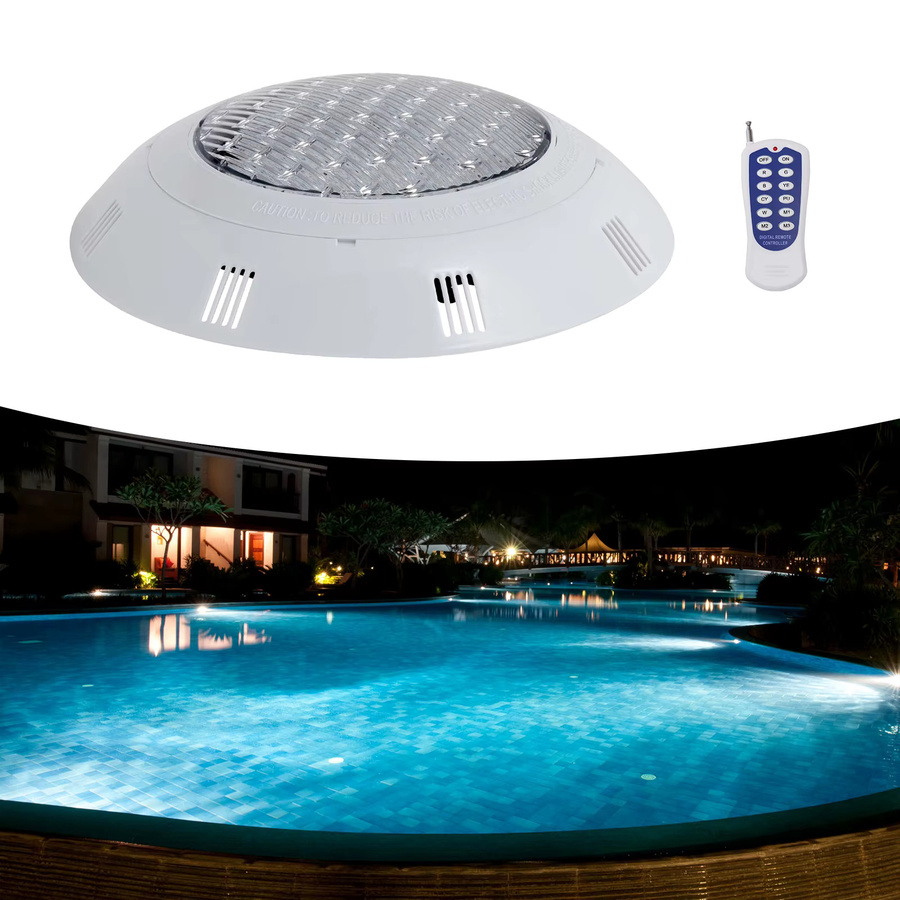 Bymaocar RGB LED Tauchleuchte IP68 mit Fernbedienung, 45 W, 7 Farben und 11 Beleuchtungsmodi, Multicolor, Rund, Einbauleuchte für Schwimmbad und Garten - Bild 4