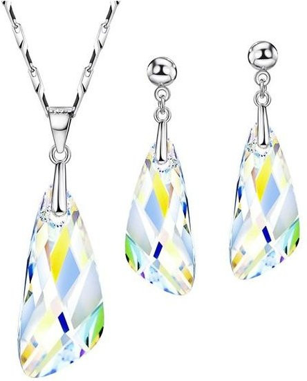 Wucifang Jewelry Schmuck-Set, 925 Silber, Kristall, Zirkonia, Damen - Bild 1