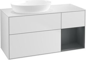 V&B Waschtischunterschrank Finion in Weiß Lack, Breite: 120 cm, Tiefe: 50,1 cm, Höhe: 50,1 cm - Bild 1