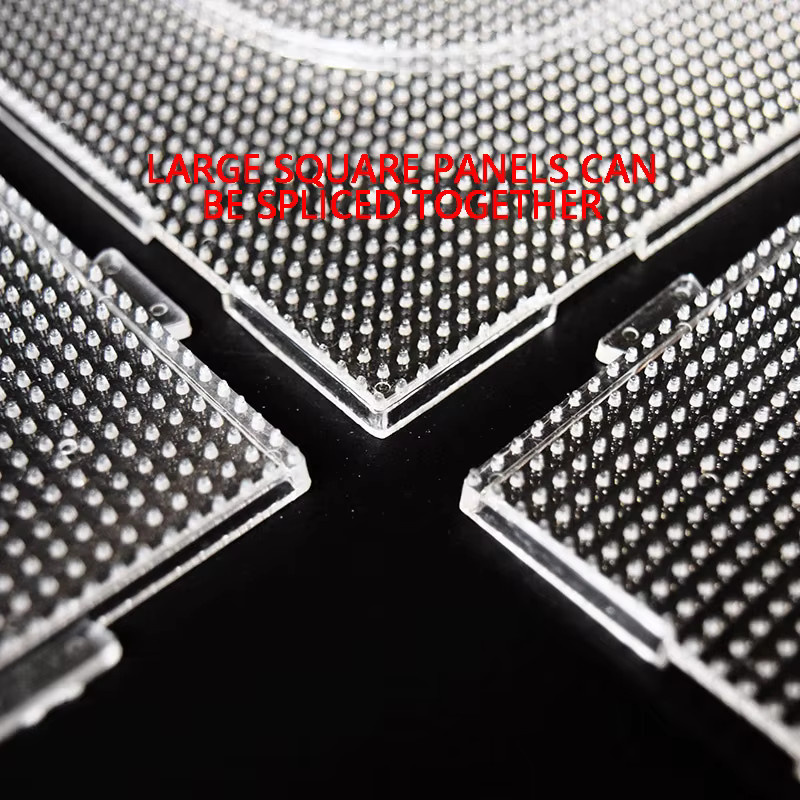 4 Stück Bügelperlen Bügelplatten, Quadratisch, Transparent, DIY-Material Vorlage - Bild 2