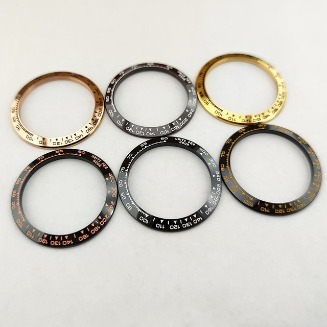 OUMASHI Uhrenlünette, Keramik, 39,3 x 31,5 mm, Unisex - Bild 1