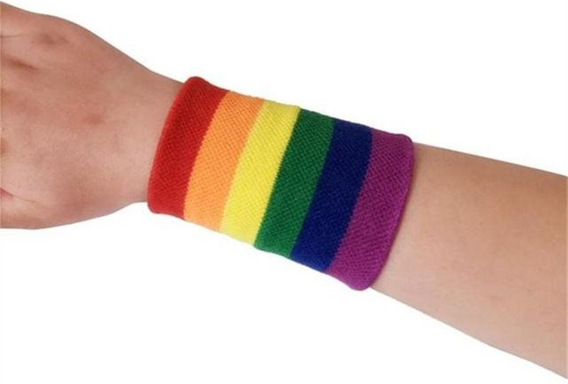 FENO Schweißband, Baumwolle, rainbow blue, Unisex - Bild 1