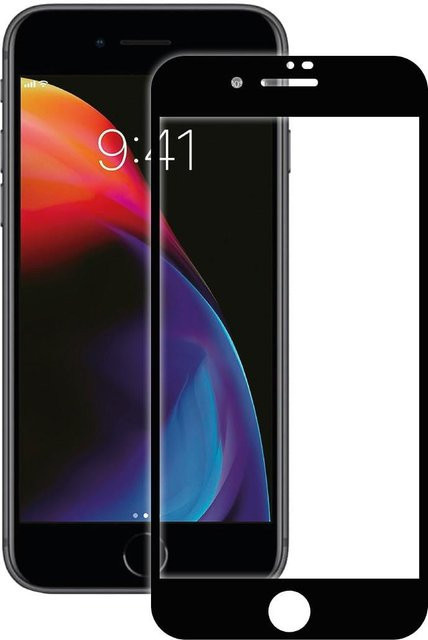 Vivanco Full Screen Displayschutzglas für iPhone SE (2. Gen) in Transparent - Bild 1