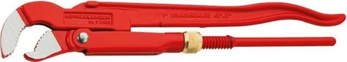 Eckrohrzange Super S von Rothenberger aus Chrom-Vanadium-Stahl in Rot für 3 Zoll Rohre, Gesamtlänge: 645 mm, Spannweite: 89 mm - Bild 2