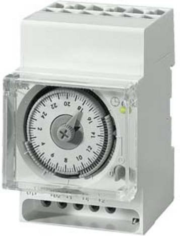 Siemens 7LF5300-6 Synchron-Schaltuhr analog, 230 V/AC, mechanisch, weiß, zur DIN-Schienen- oder Wandmontage - Bild 1
