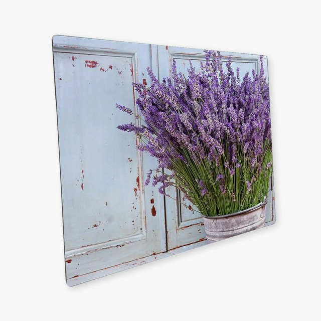 mySPOTTI Mini-Spritzschutzplatte Vintage Lavendel in Purple und Bunt, B/B: 59 x 41 cm - Bild 1