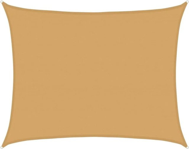 vidaXL Sonnensegel rechteckig aus HDPE in Sandfarben B: 700 cm, T: 600 cm - Bild 1