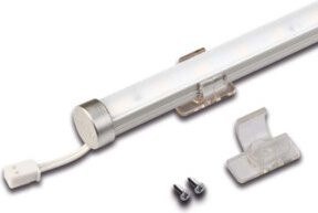 Hera LED-Linienleuchte LED-Pipe, runde LED-Röhre aus Aluminium, Silber/Weiß, 660lm, 3000K Warmweiß, dimmbar und connectable - Bild 1