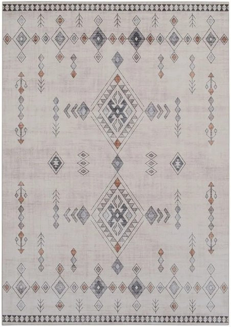 Vercai Rugs Teppich Willow Ethno in Elfenbein und Beige, Rechteckig, B/T: 60 x 100 cm - Bild 1