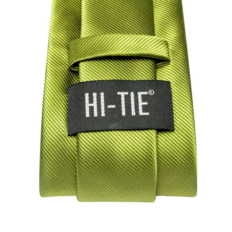 Hi-Tie Krawatte, Taschentuch, Manschettenknöpfe, Seide, Herren - Bild 4
