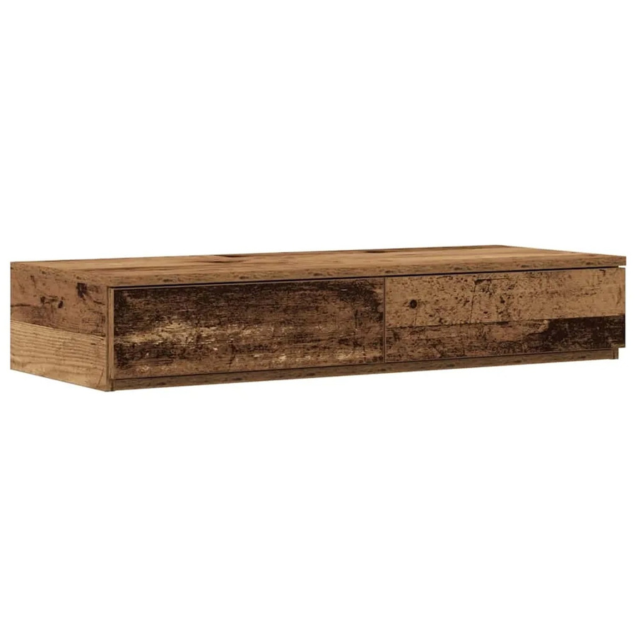 vidaXL Bettschubladen aus Altholz in Braun, B/T/H: 75 x 36,5 x 16,5 cm - Bild 2