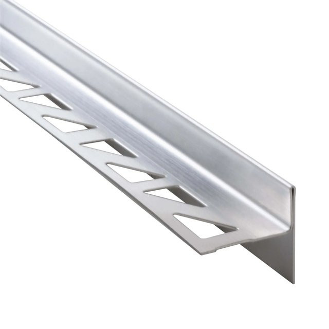 Dalsys Gefällekeil für begehbare Duschen aus Edelstahl in Silber, Länge: 148 cm, Höhe: 12,5 mm, Ausführung Rechts - Bild 1