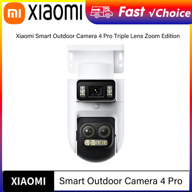 Xiaomi Smart Outdoor-Kamera 4 Pro Triple-Kamera Zoom Edition mit 5MP 3K Auflösung, 9x Hybrid-Zoom und IP66 Schutz, Chinesische Version - Bild 1