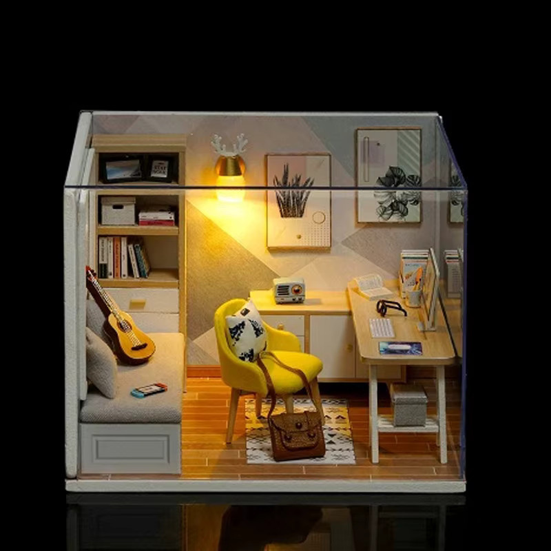 zuuton Holz Miniatur Puppenhaus DIY, 3D Puzzle, Fantasy - Bild 3