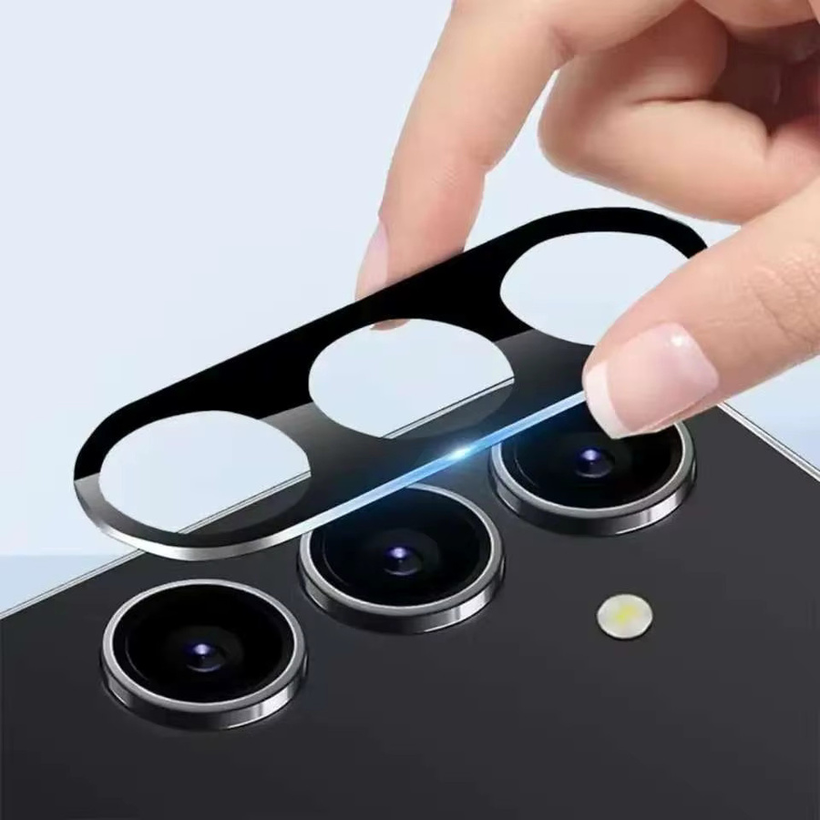 2 Stück Kameraschutz für Samsung Galaxy Serie (A57 A37 A17 A56 A36 A55 A35 A15 A14 A54 A16 S26 S25 S24 S23 Ultra FE Plus) in Schwarz und Transparent - Bild 5