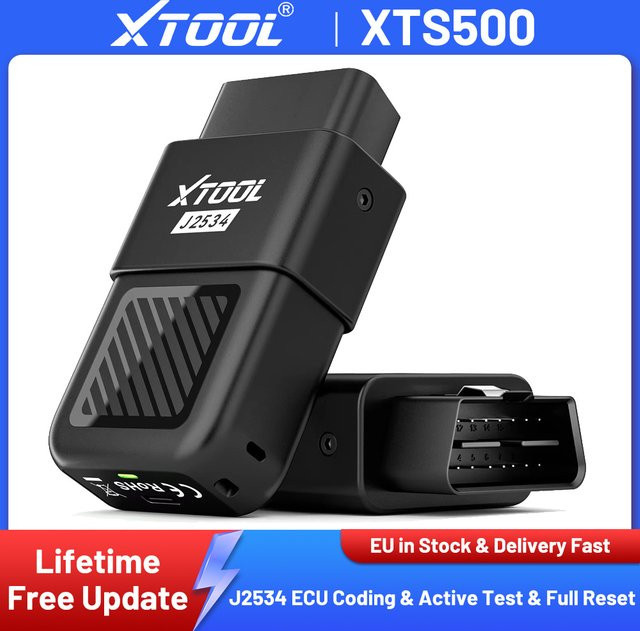 XTOOL XTS500 Automotivo Scanner J2534 VCI Diagnosegerät für ECU-Codierung und bidirektionale OBD2-Diagnose in Rot und Schwarz - Bild 1