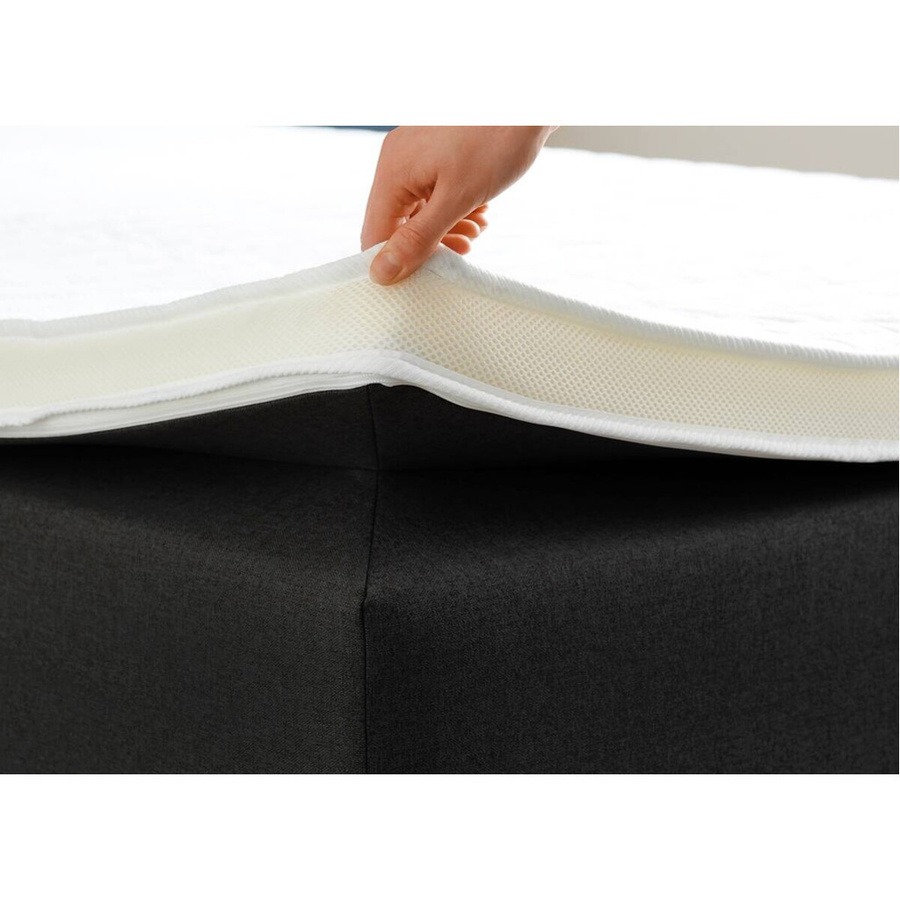 Boxspringbett Kokomo Anthrazit mit Federkern Liegefläche B: 140 cm, L: 200 cm - Bild 2