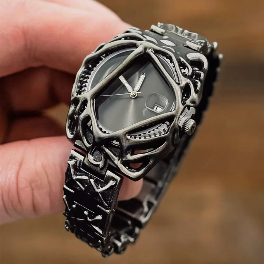 STARPERISH Armbanduhr, Quarz, Edelstahl, Schwarz, Grün, Unisex - Bild 1